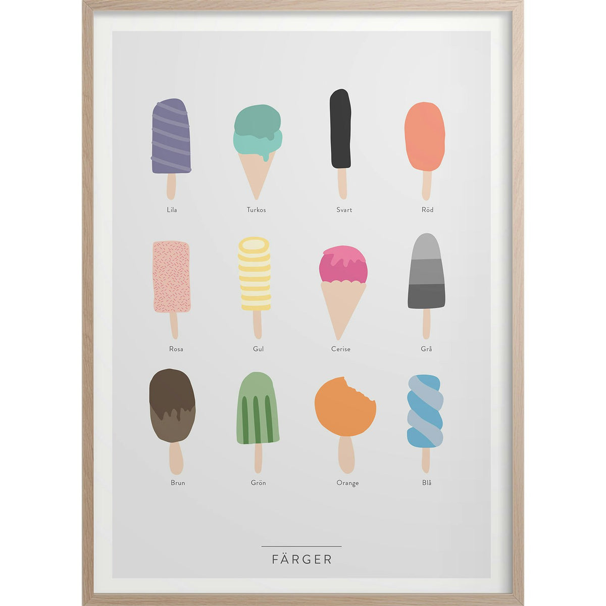  Colors Poster, 50x70 Cm