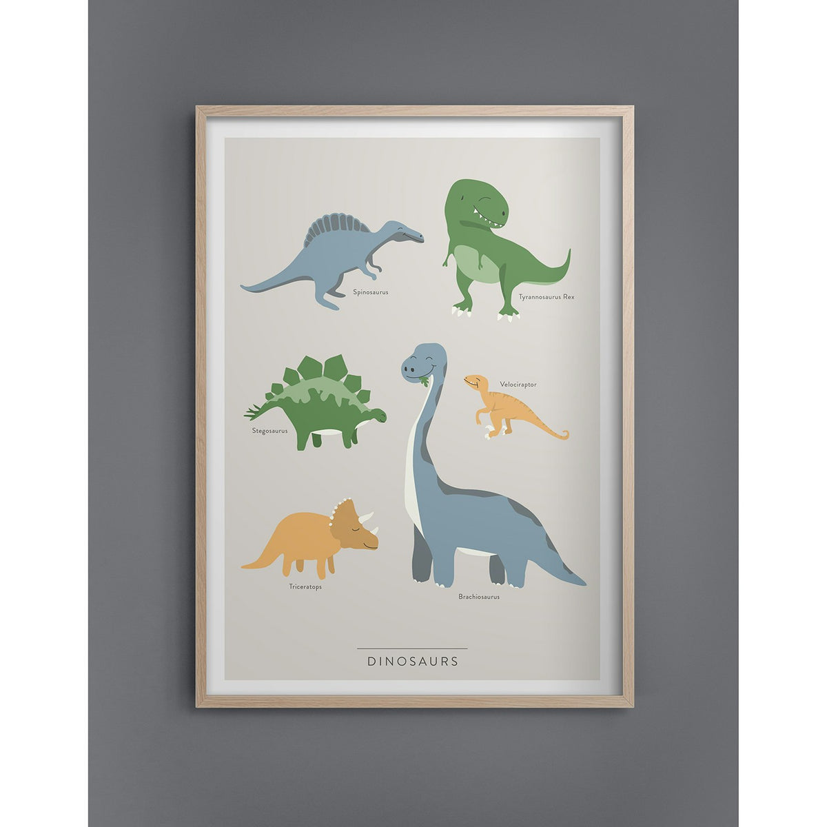  Dinosaurs Poster 50x70 Cm
