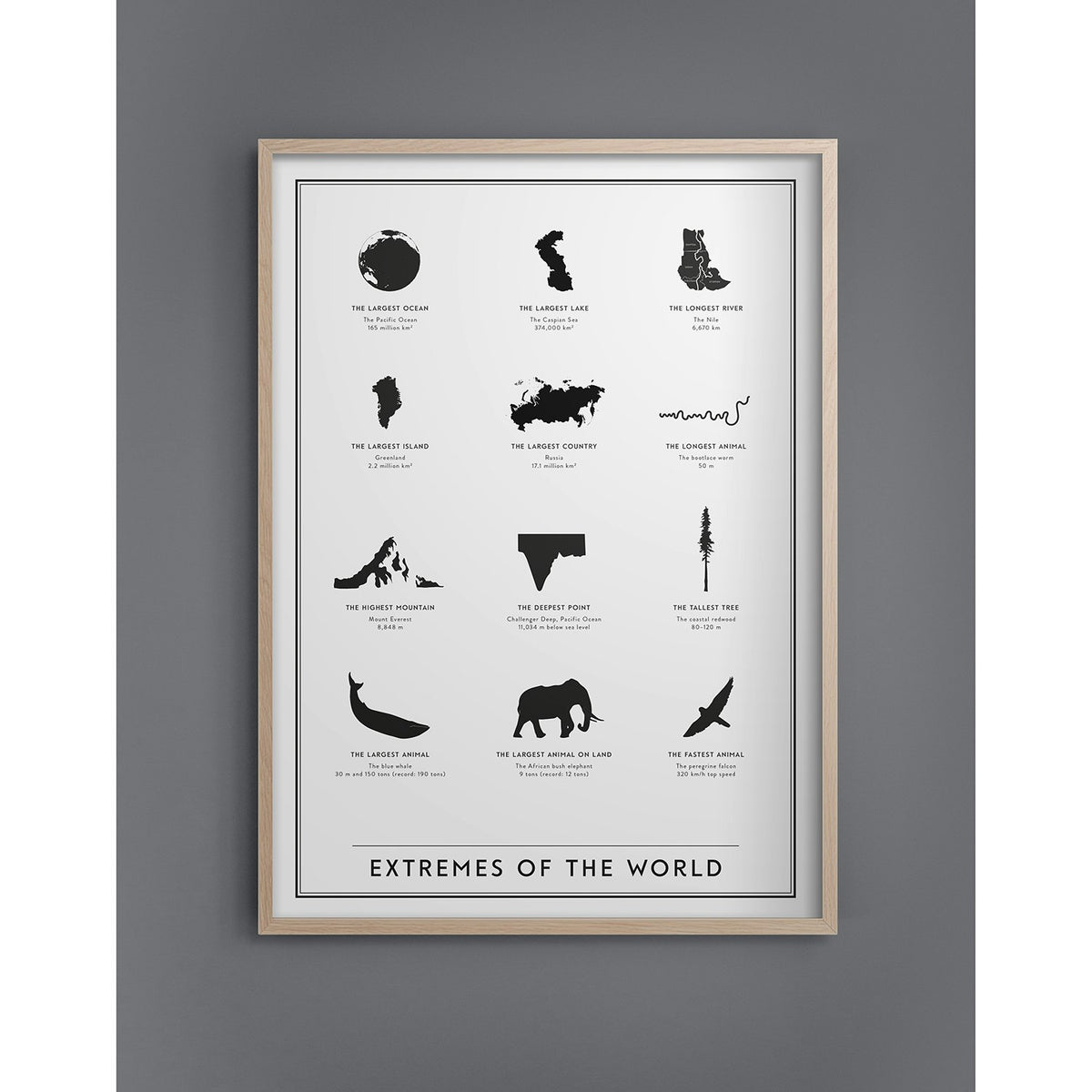  Extremes Of The World Poster 50x70 Cm