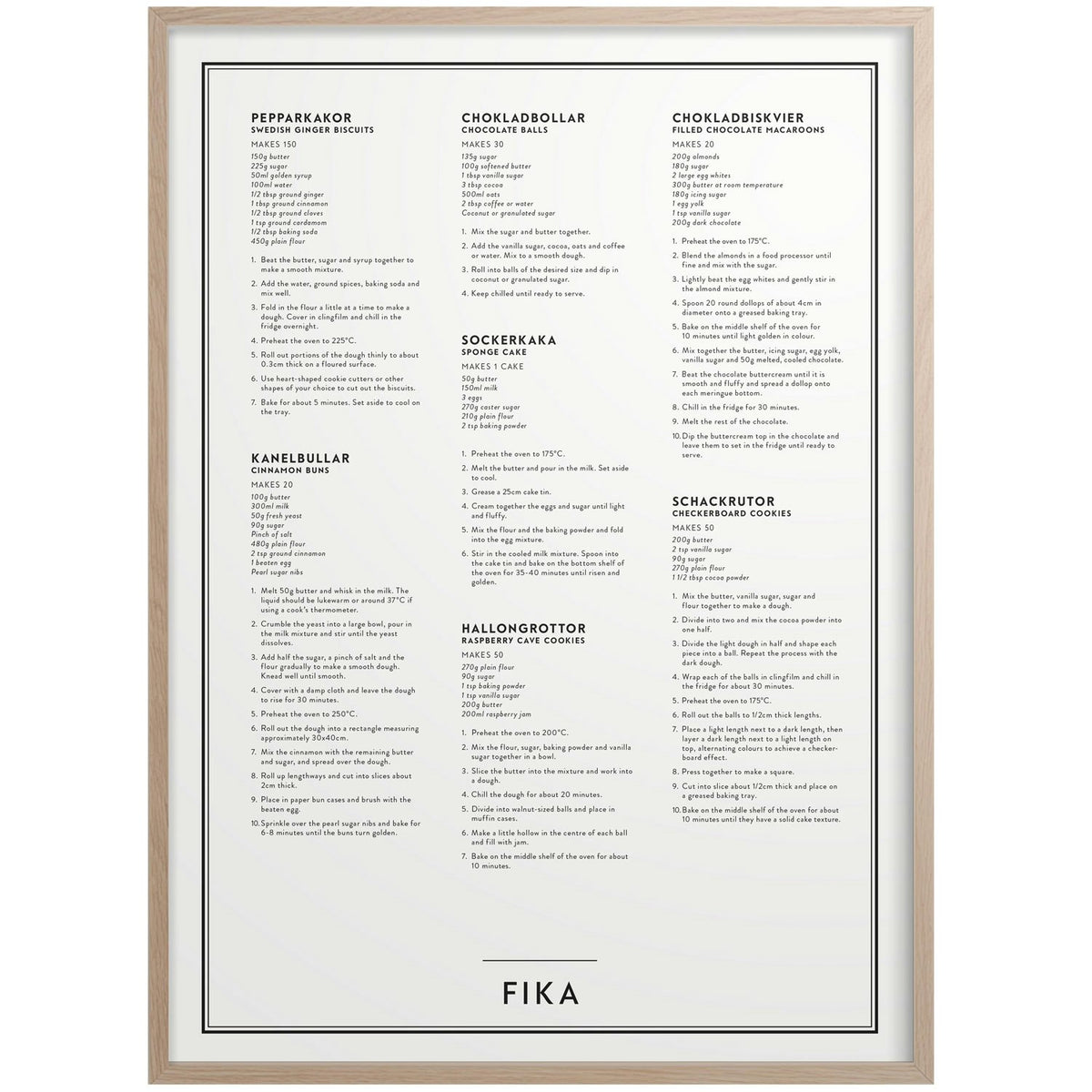  Fika Poster, 30x40 Cm