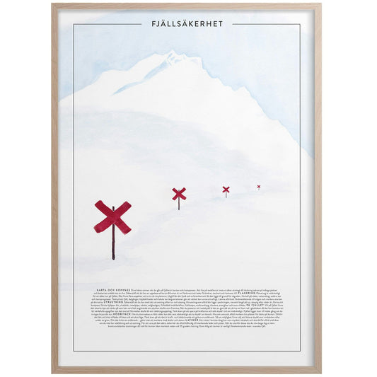  Fjällsäkerhet Poster 50x70 Cm