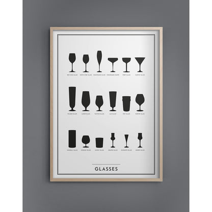  Glasses Poster, 30x40 Cm