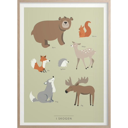  In The Forest Poster, 30x40 Cm