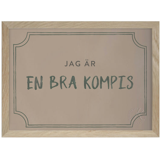  Kompisdiplomet Poster A4, Dusty Rose