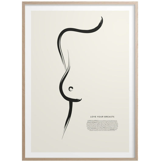  Love Your Breasts Poster 50x70 Cm