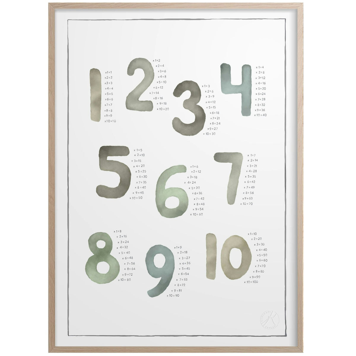  Multiplication Watercolor 50x70 Cm