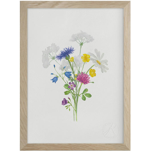  Seven Kinds Of Flowers Poster A4