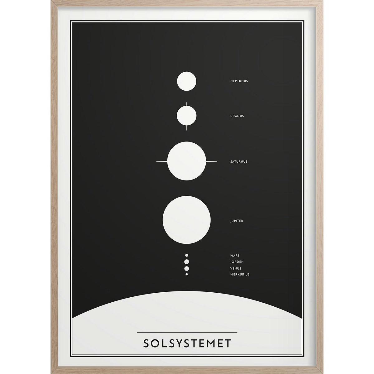 Solar System Poster, 30x40 Cm