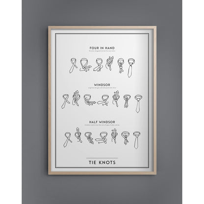  Tie Knots Poster, 30x40 Cm