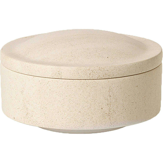  Gallery Objects 07 Dose Ø14 Cm, Lime Stone