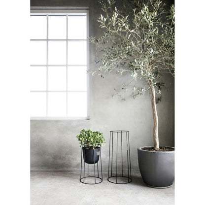 Menu Wire Flower Pot, Black