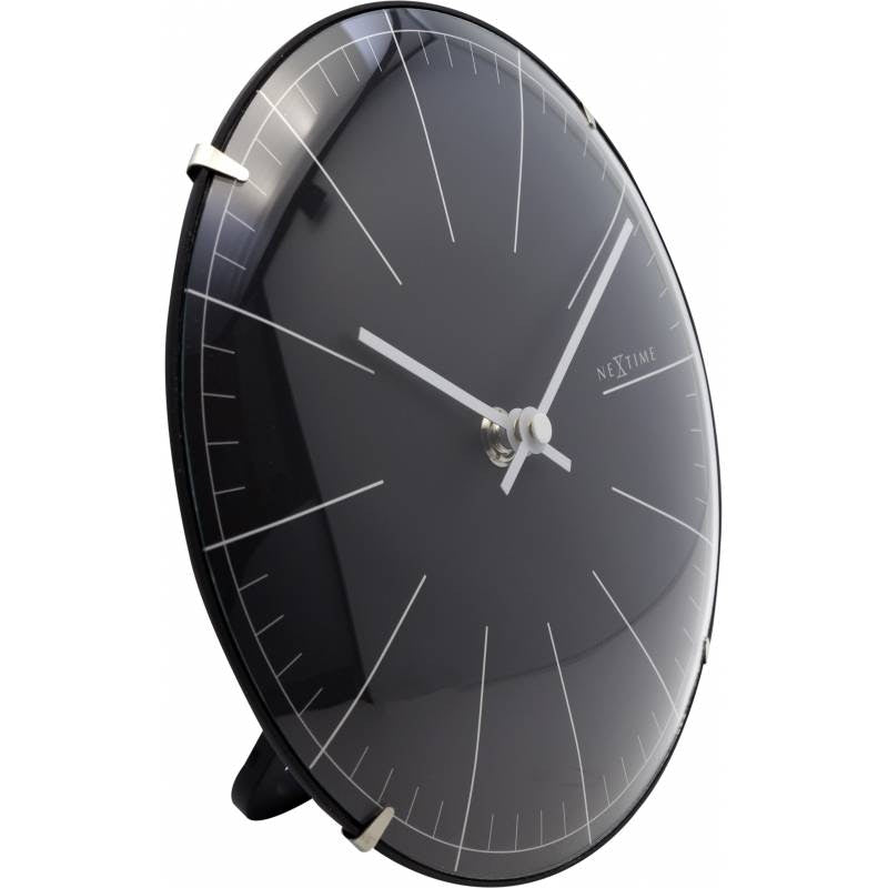 NeXtime Big Stripe Mini Dome Wall Clock, Black