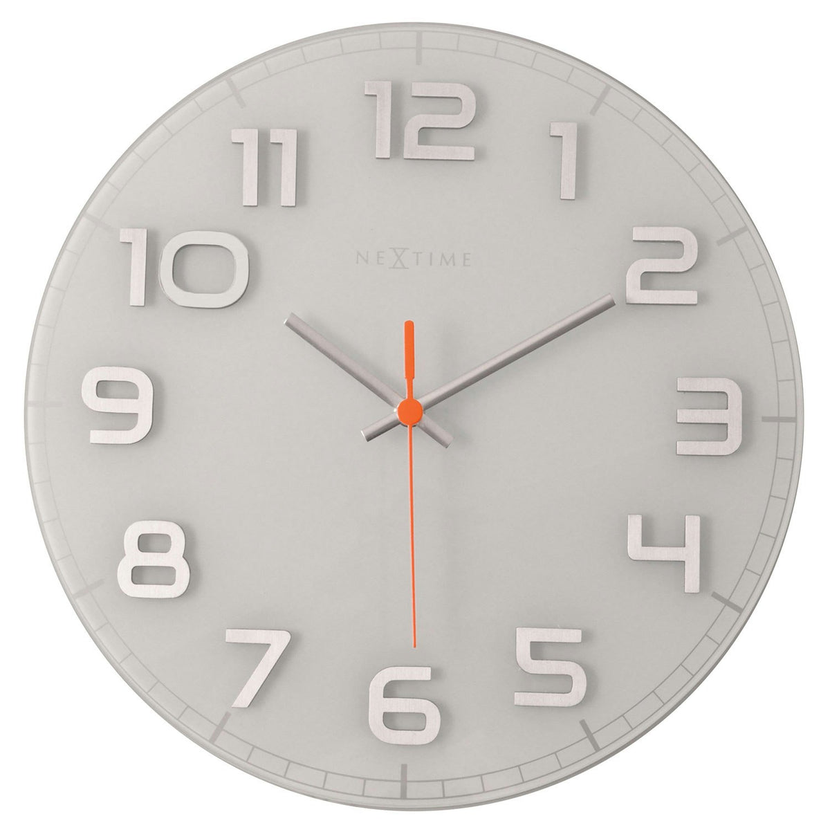 NeXtime Classy Round Wanduhr Ø30cm, Weiss