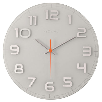 NeXtime Classy Round Wanduhr Ø30cm, Weiss