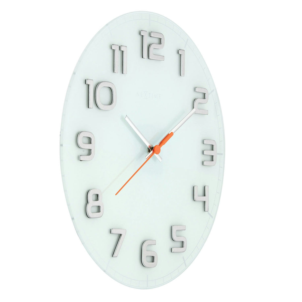 NeXtime Classy Round Wanduhr Ø30cm, Weiss