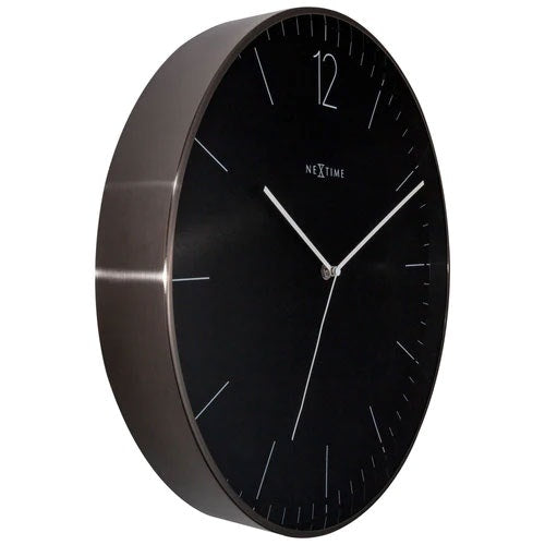 NeXtime Essential Graphite XXL Wanduhr 40 Cm
