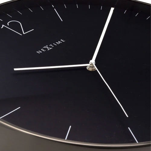 NeXtime Essential Graphite XXL Wanduhr 40 Cm