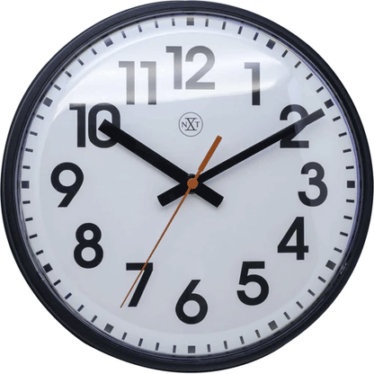 NeXtime Peter Wanduhr 26 Cm, Schwarz