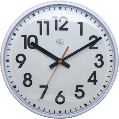 NeXtime Peter Wanduhr 26 Cm, Weiß