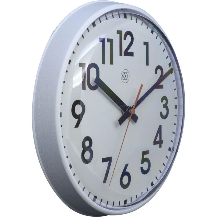 NeXtime Peter Wanduhr 26 Cm, Weiß