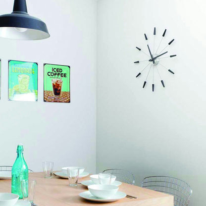 NeXtime Plug Inn Wanduhr Ø59cm, Schwarz