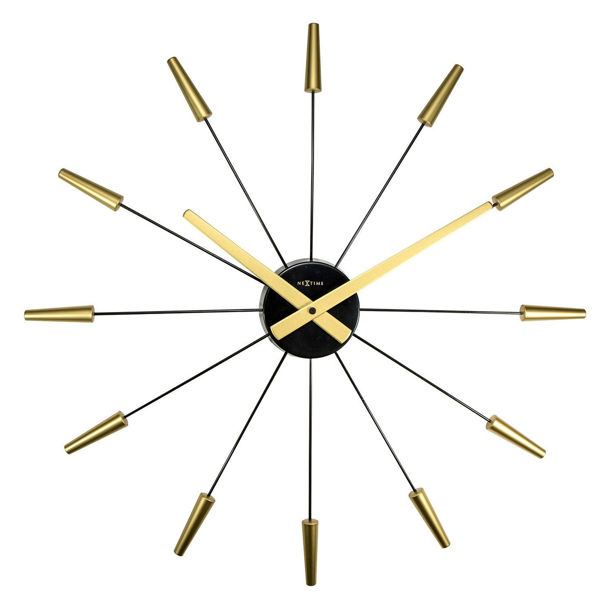 NeXtime Plug Inn Wanduhr Ø59cm, Gold