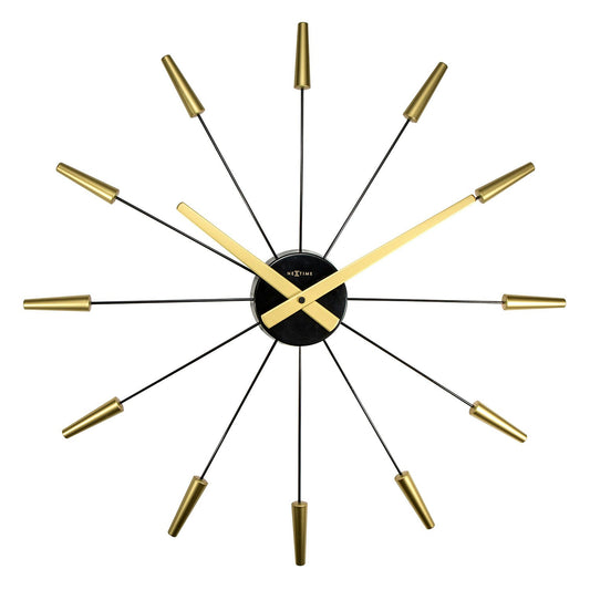NeXtime Plug Inn Wanduhr Ø59cm, Gold