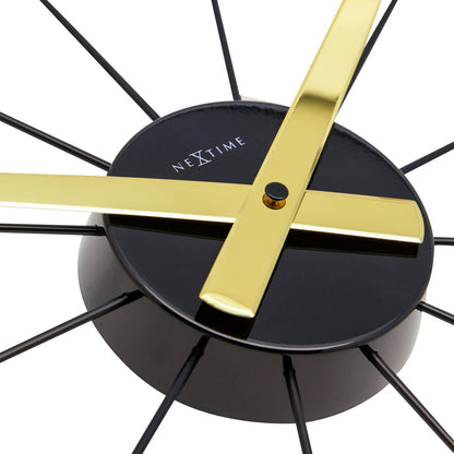 NeXtime Plug Inn Wanduhr Ø59cm, Gold