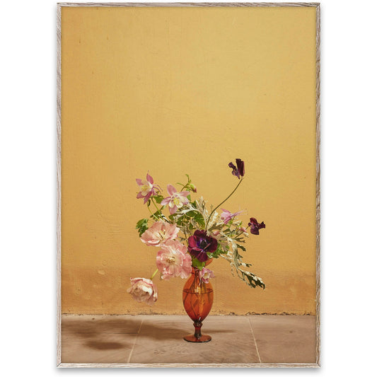  Blomst 02 Ochre Poster, 50x70 Cm