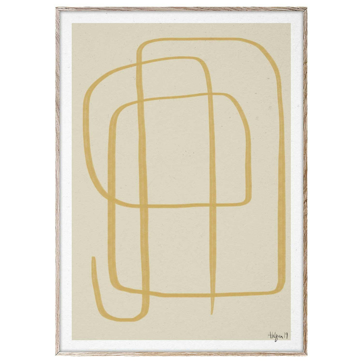  Different Ways II Yellow Poster, 30 X 40 Cm