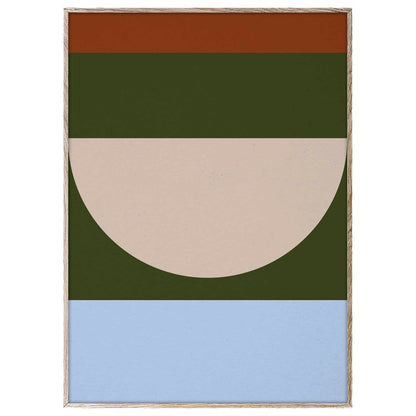  Half Circles IV Multi Poster, 30 X 40 Cm