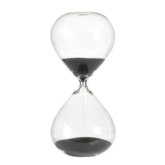 Pols Potten Sanduhr Ball M, Schwarz