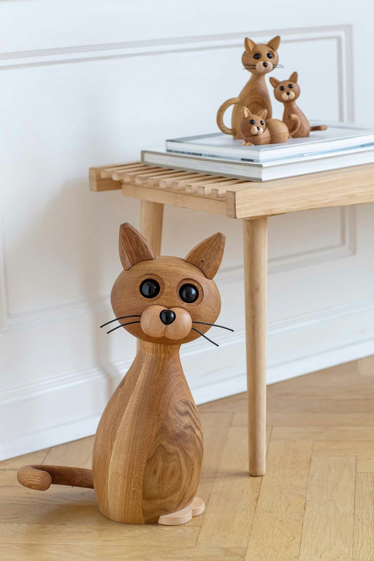 Spring Copenhagen Lucky Cat Holzfigur 42 Cm