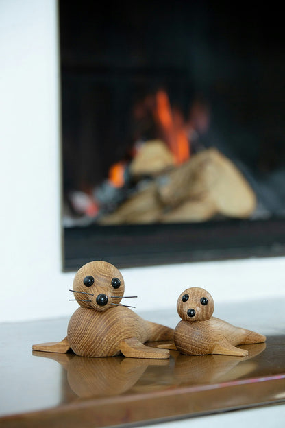 Spring Copenhagen Mamma Säl Holzfigur 19 Cm