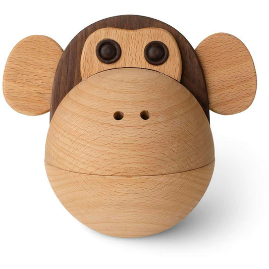 Spring Copenhagen Skål Monkey 17x14 Cm Bok/Valnöt Schüssel